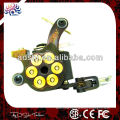 Damascus handmade shader Tattoo Machine, 10coils iron tattoo gun with iron cast frame